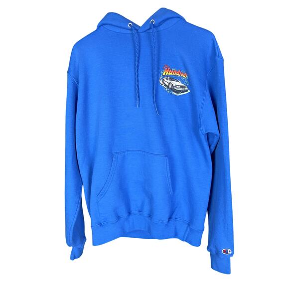 The Hundreds x Back To The Future Outta Time Hoodie - Rare Blue - Size Medium - Picture 2 of 6